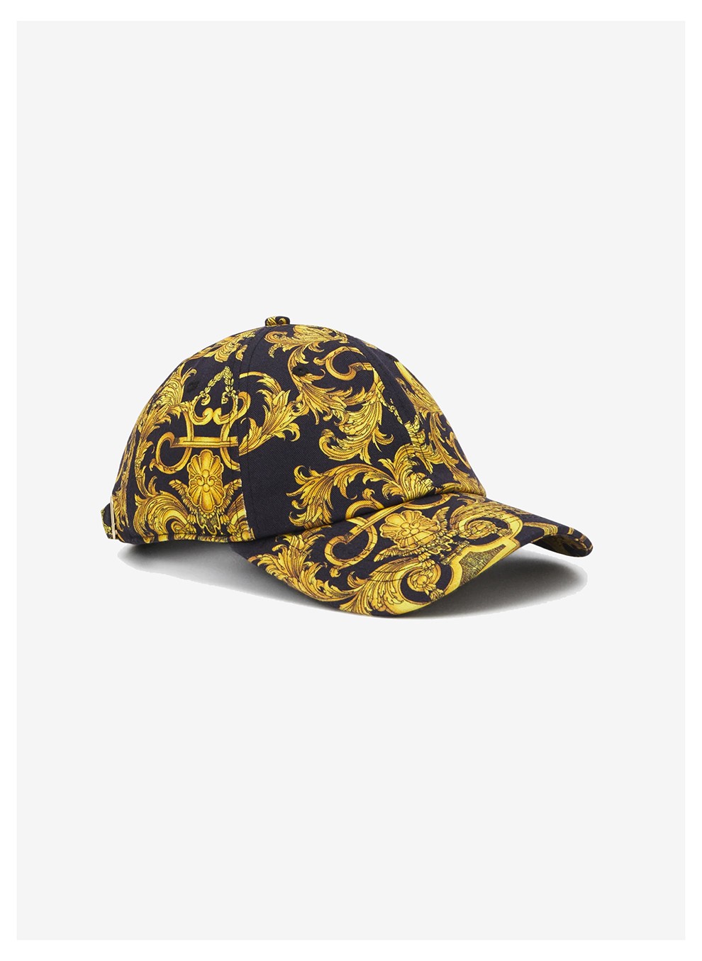 jeans couture 范思哲 新款男女通用棉质巴洛克印花鸭舌棒球帽帽子