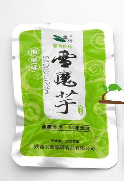 陕西安康特产悠源雪魔芋魔芋干魔芋丝休闲零食素食散装500g爆椒牛肉味