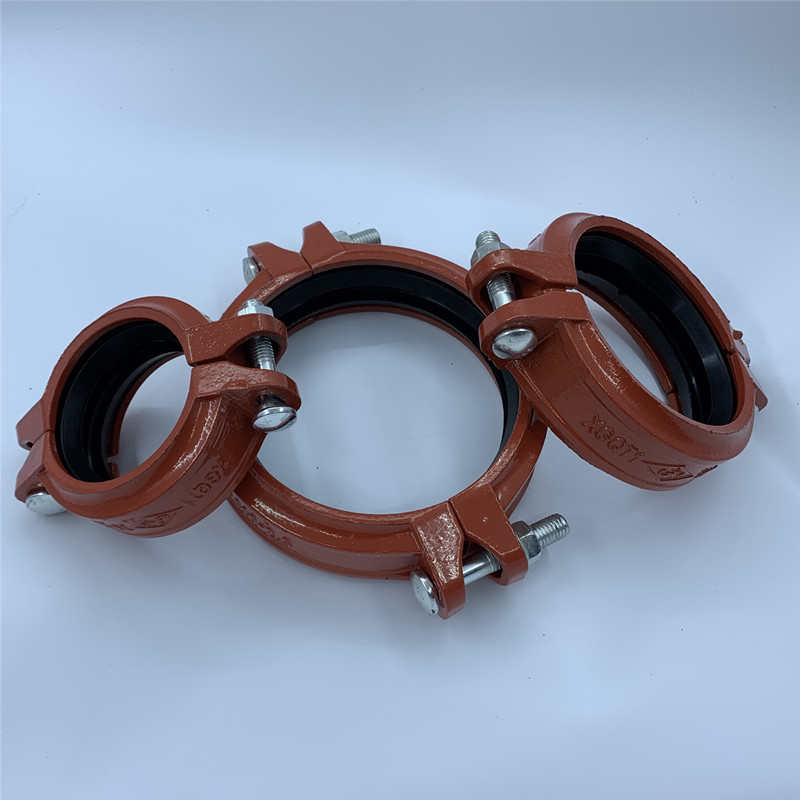 沟槽卡箍 管箍 消防管道卡箍 水管抱箍 dn65 80 100 125 150 200 dn