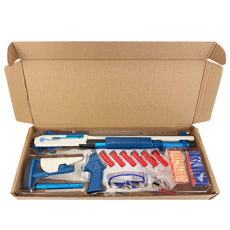 伯奈利 m1014尼龙拉栓软弹抛壳霰弹双管喷子仿1真cs成人发射器男孩