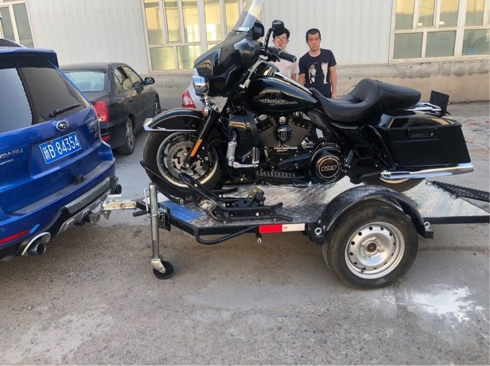 定制拉货拉摩托拖车可拖三台越野可定制尺寸样式下单后710后发货2拖