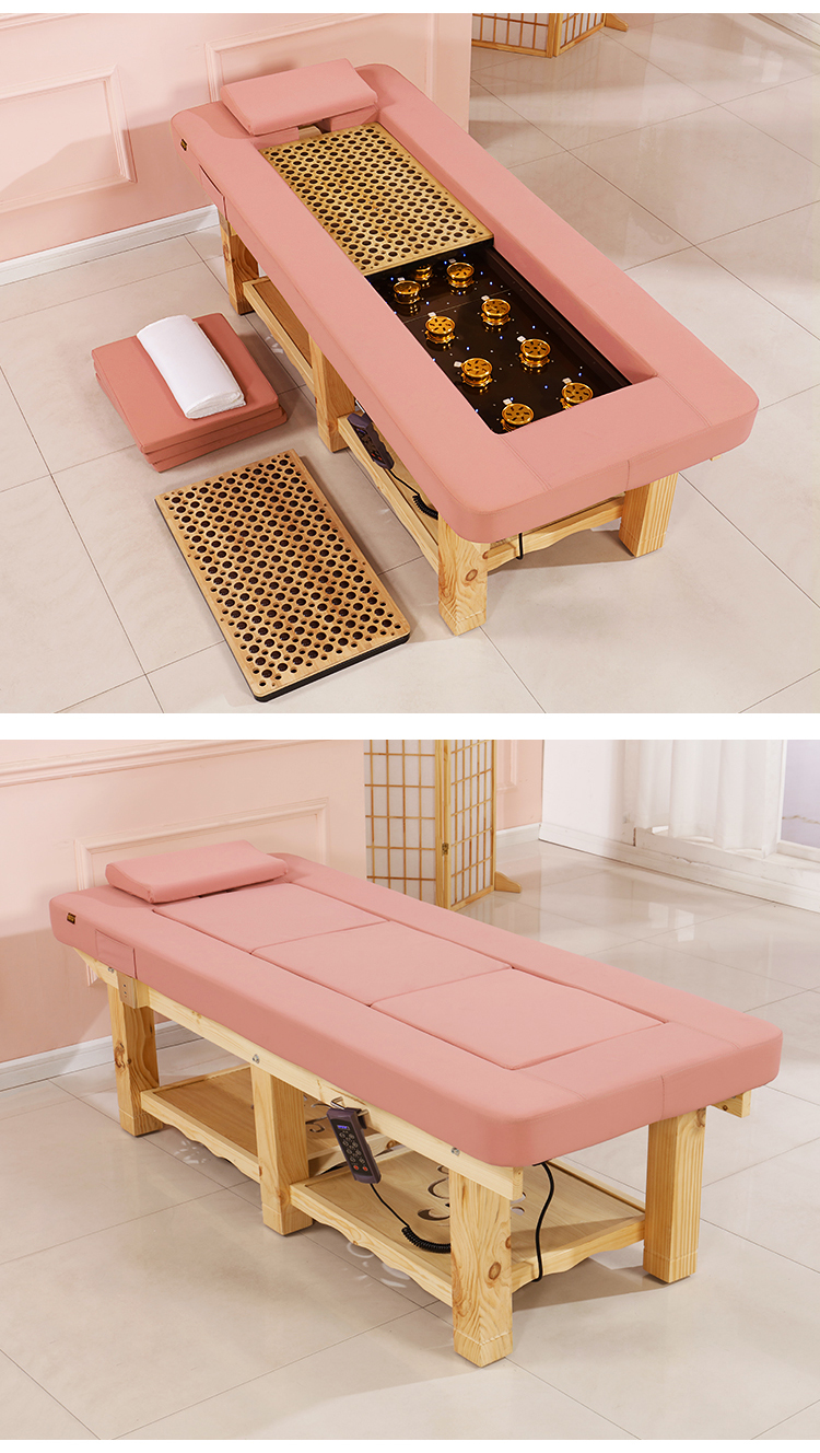 无烟艾灸床美容院专用理疗床全自动中药熏蒸床全身灸养生床家用 新款
