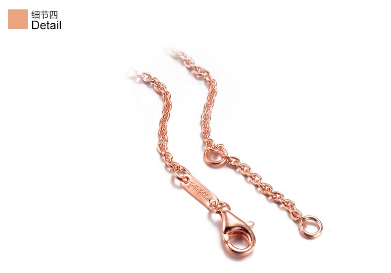 follifollie芙丽轻奢简约圆环造型个性ins风学生手链3b16s041c银色