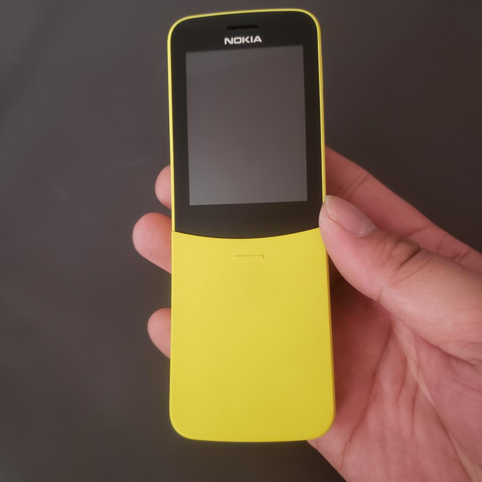 nokia/诺基亚 8110 4g通香蕉手机老年人学生机滑盖备用机热点 黑色(9.
