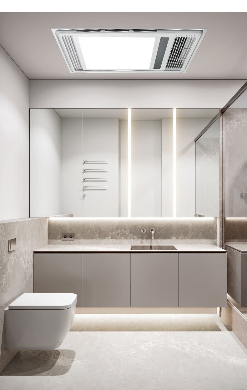 视贝浴霸视贝照明风暖浴霸取暖集成吊顶排气扇五合一照明一体卫生间