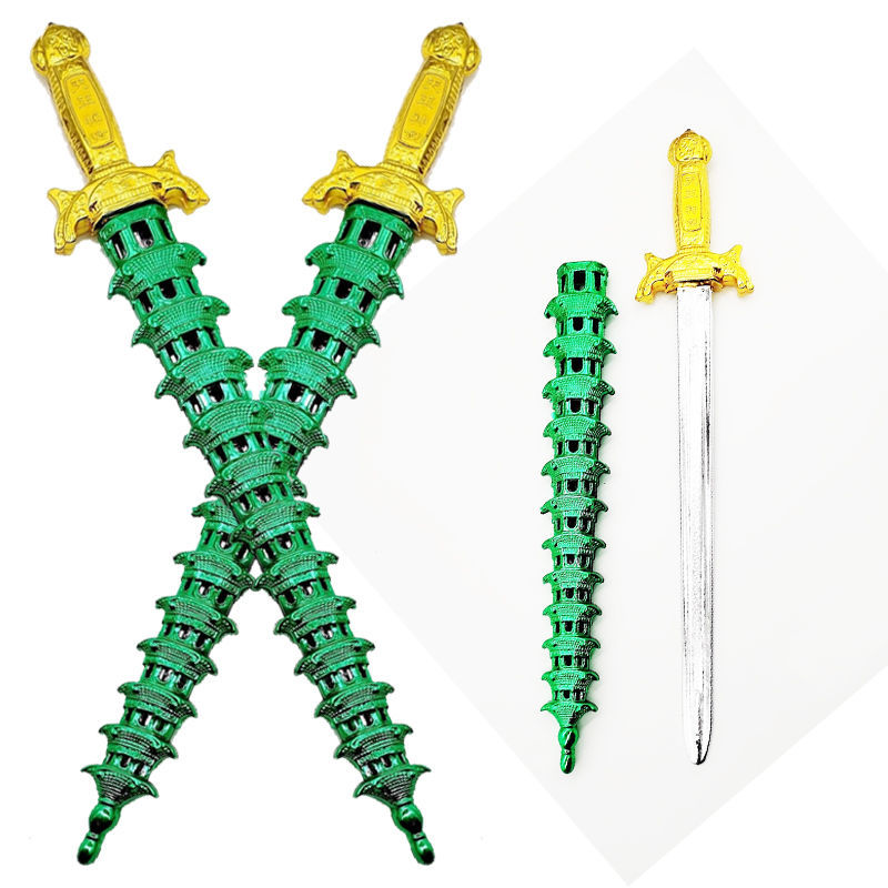 大号55厘米宝剑玩具儿童玩具剑玩具刀剑带鞘塑料玩具宝剑玲珑剑男玲珑