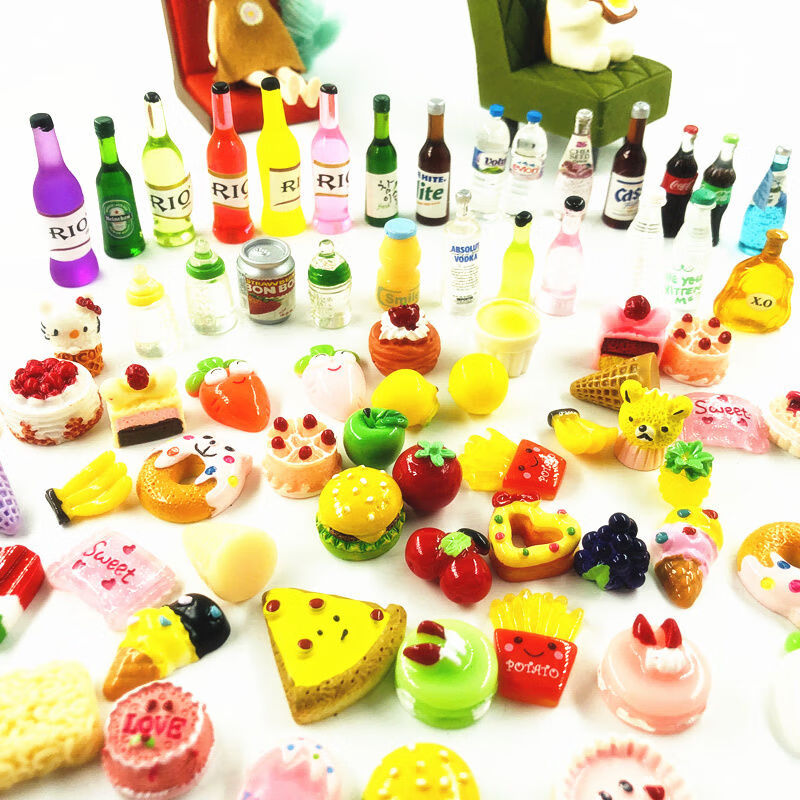盲袋迷你微缩食玩仿真瓶子饮料食物市零食模型小玩具摆件独立包装盲袋