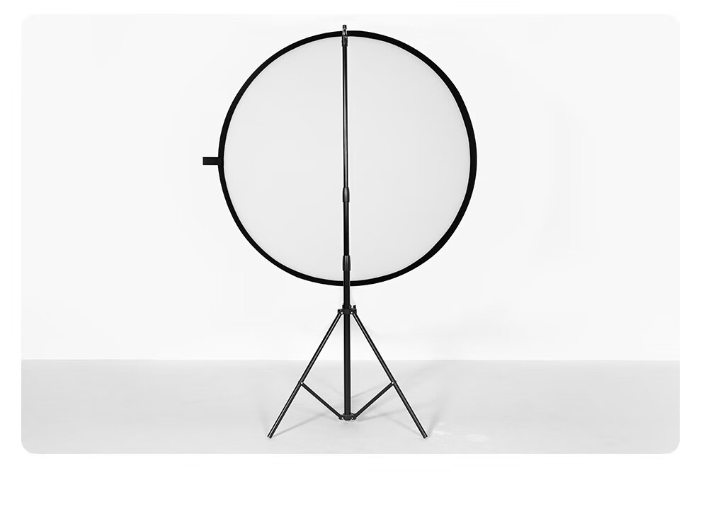 ambitful志捷摄影椭圆柔光板旗板折叠便携柔光屏挡光拍照反光板110cm