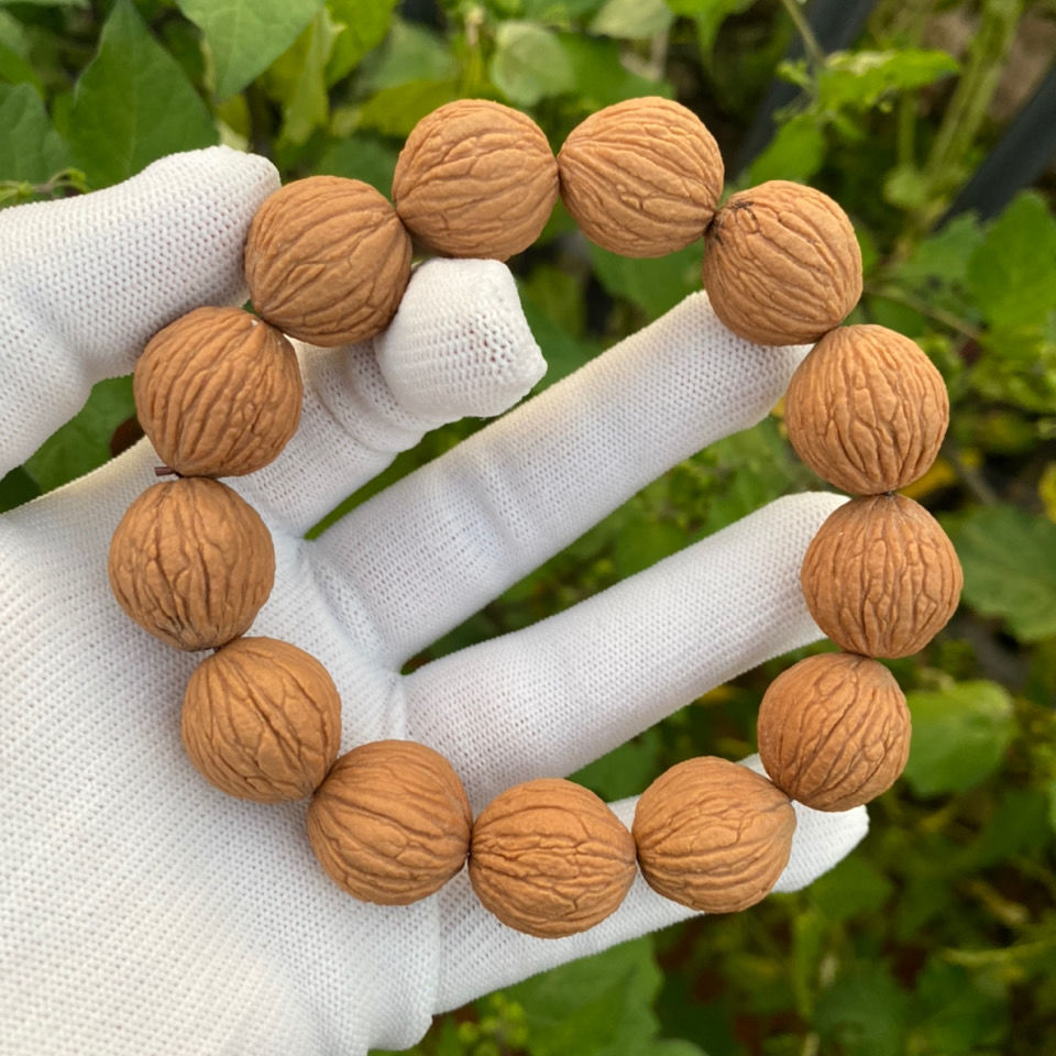 文玩核桃手串 小核桃手串 野生正宗老树金丝猴头核桃文玩猴头手串生日