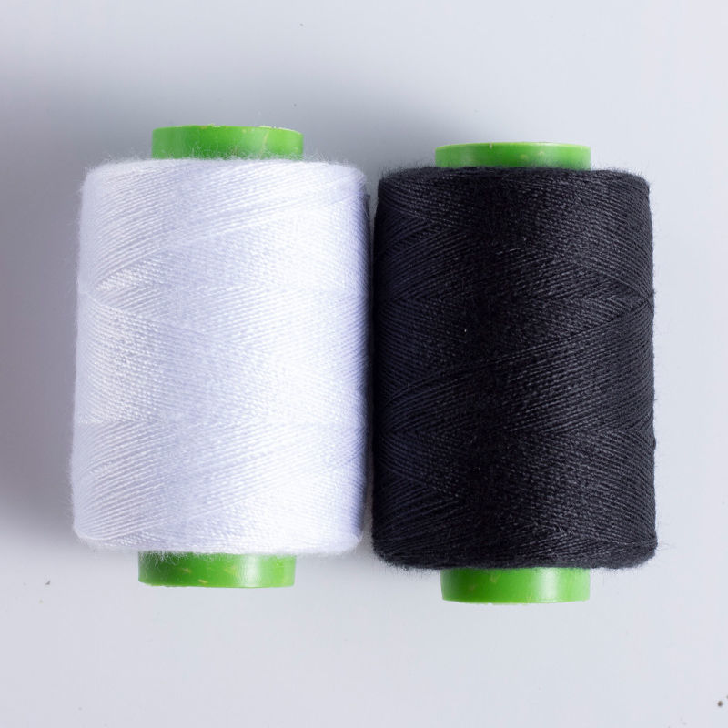 艺联家两卷缝纫机线家用大卷402缝衣服的线锁边宝塔白黑线团手缝线