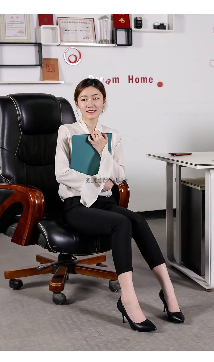 独孤伽罗西装搭配的女皮鞋搭配西裤的鞋子女夏款春秋款单鞋女真皮尖头