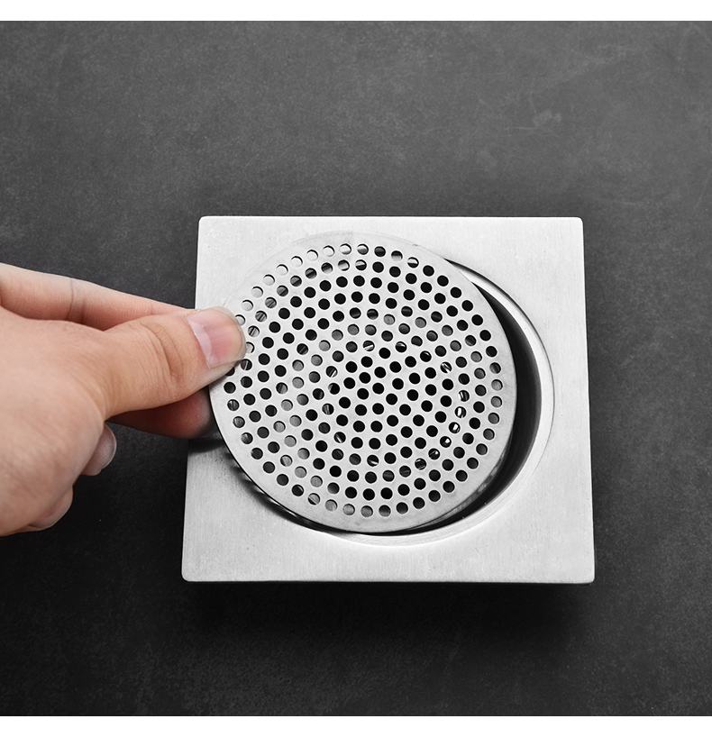 地漏过滤网不锈钢过滤网片浴室下水道毛发过滤网房圆形地漏盖直径80mm