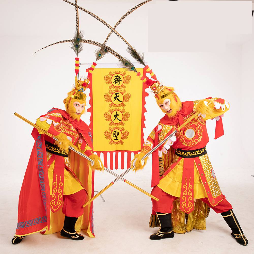 孙悟空面具 美猴王面具成人猴子衣服孙悟空表演乳胶面具猪八戒面具