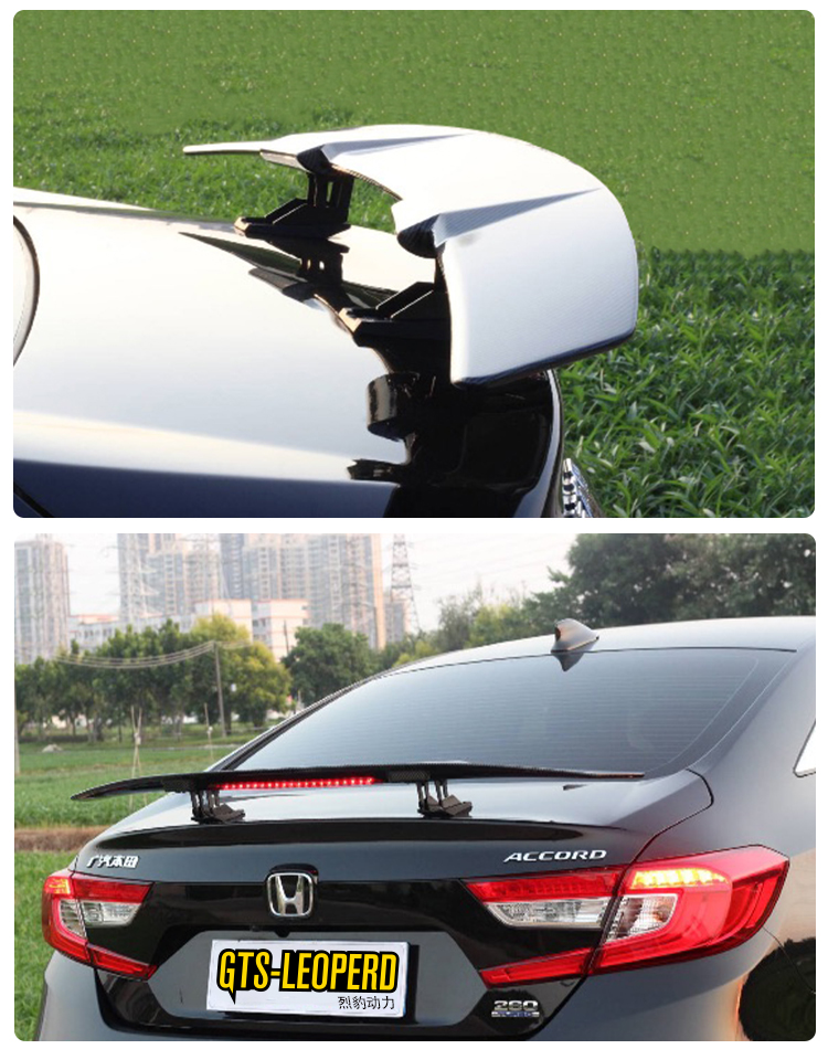 汽车改装电动升降尾翼通用碳纤维带灯领克奔驰宝马凯迪丰本田全国上