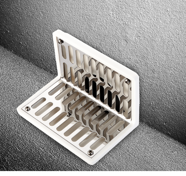 同层侧排墙式两用地漏pvc50管75管阳台墙角侧地漏防臭l形横排水 50 管