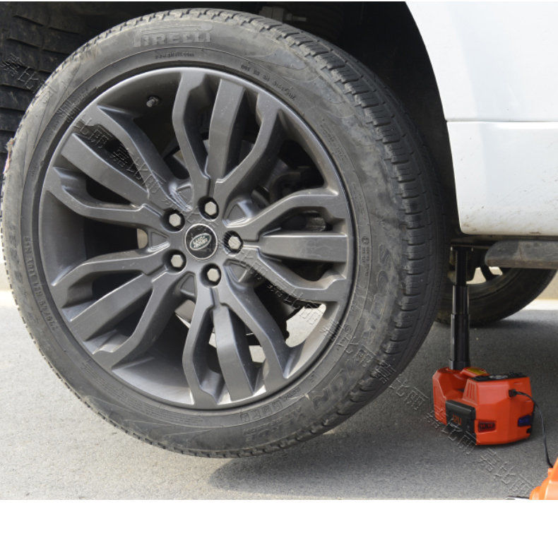 汽车多功能电动千斤顶液压顶车载12v沙漠越野车suv房车5吨卧式顶红色