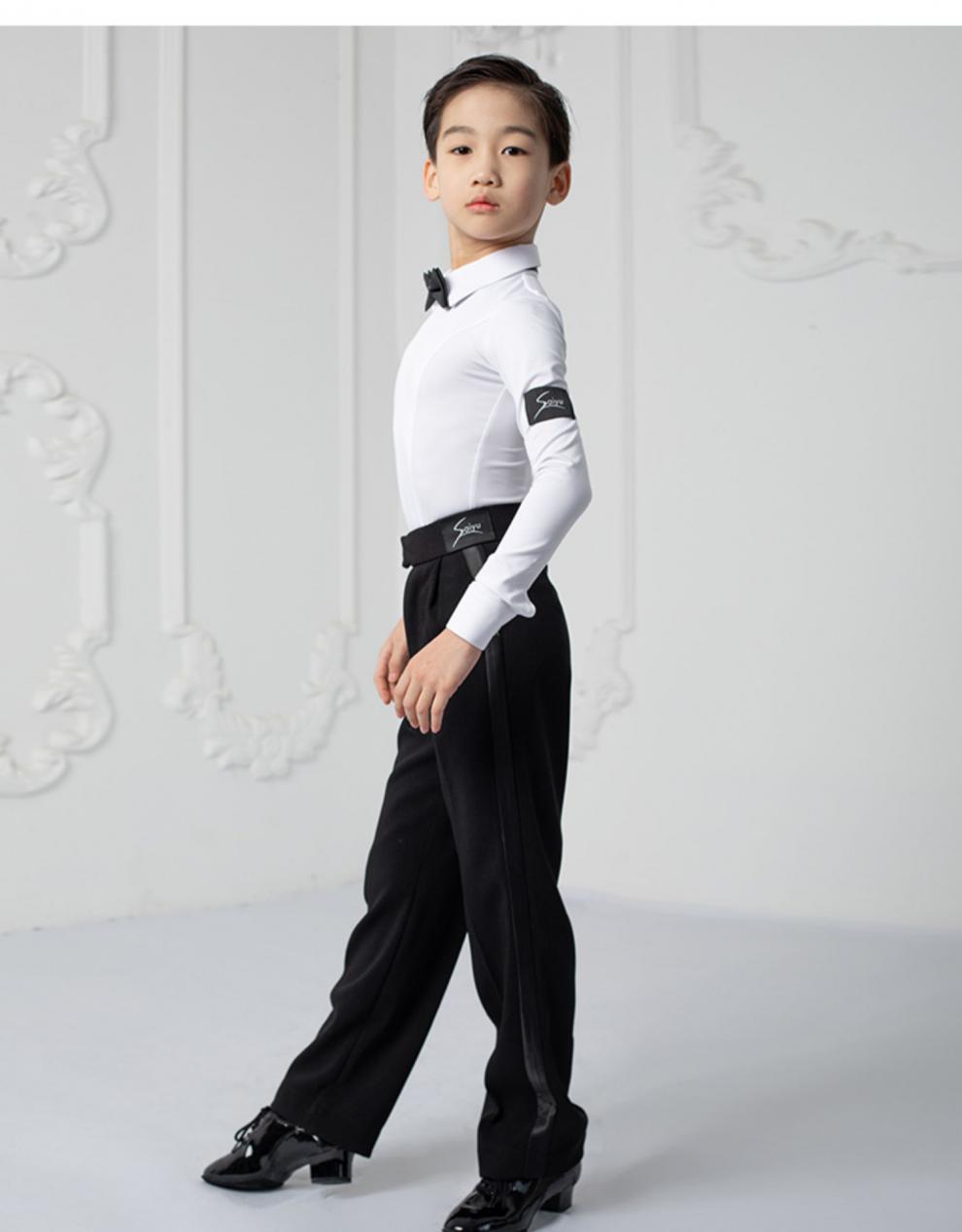 2022新款男童拉丁舞服赛域拉丁舞比赛服男童规定服套装少儿童艺考级