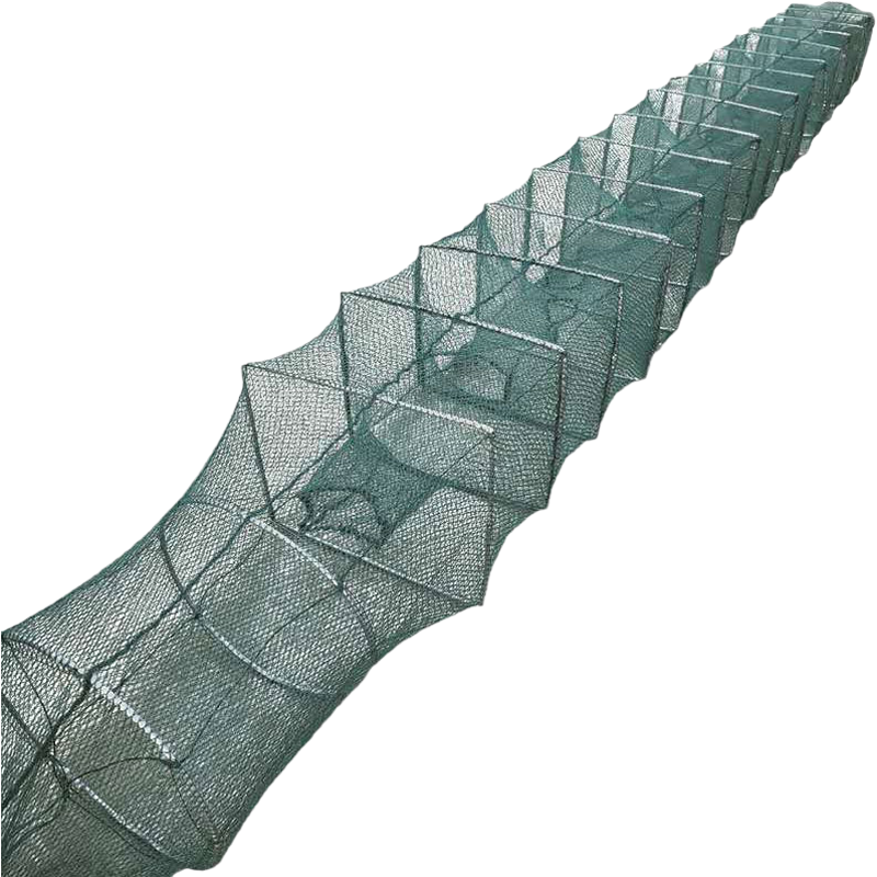 欧缔兰大渔网折叠地龙捕鱼工具龙虾网鱼网抓泥鳅黄鳝笼捕河虾 (10条)