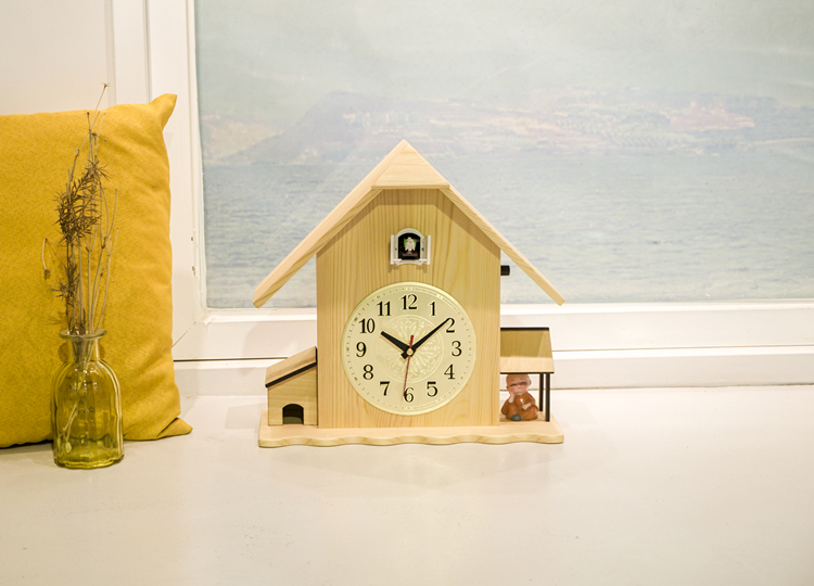 布谷鸟闹钟佩奇创意儿童布谷鸟闹钟佩奇屋子小鸟儿童懒人贪睡闹钟卡通