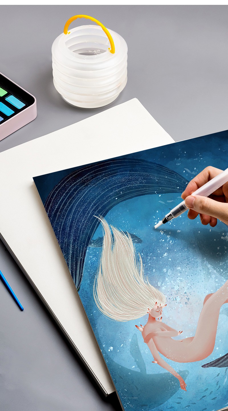 100张美术素描纸加厚画纸水粉绘画专用画画白纸水彩8k四八开4k大批发