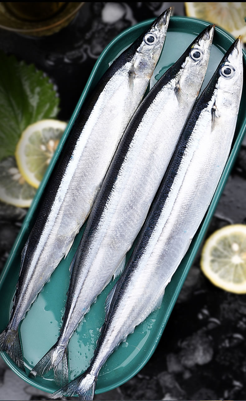 秋刀鱼冷冻整箱批发烧烤即食食材新鲜大号深海捕捞海鱼日式秋刀鱼5袋