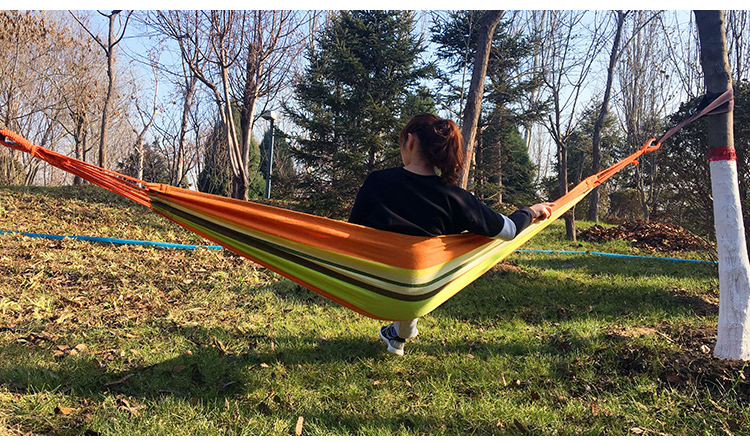 牧高笛吊床户外单人露营结实耐用易收纳家庭吊床休闲秋千加厚帆布吊床