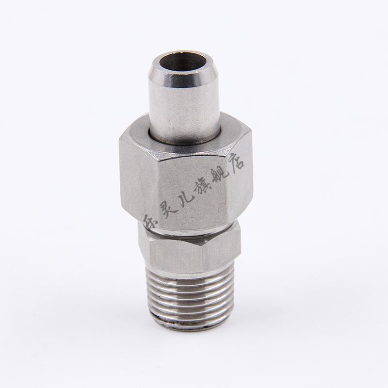 304不锈钢焊接式端直通管接头zq4399-77焊接式公制直通终端管接头 外