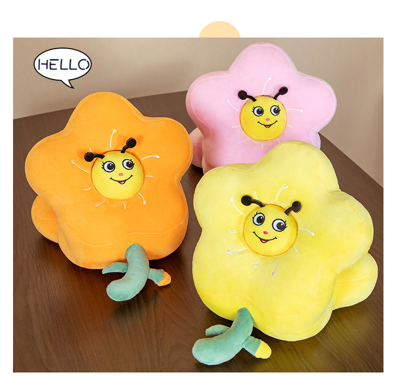 小蜜蜂午睡枕抱枕学生趴睡枕头枕女生办公室趴着睡觉午休神器 粉红色