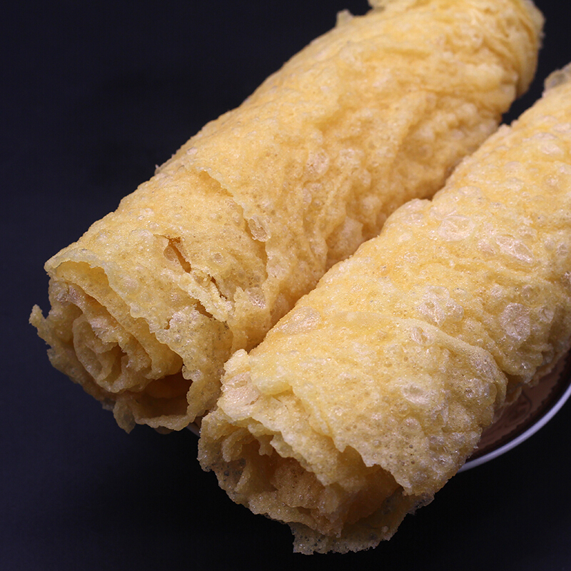 莆田特产 炸豆皮 烫火锅不可少的配料豆皮 腐皮500g【图片 价格 品牌