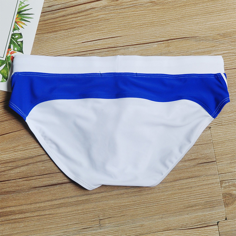 上新男士泳裤防尴尬低腰带护垫三角贴身裤海边潮时尚泳池泳衣海滩 深