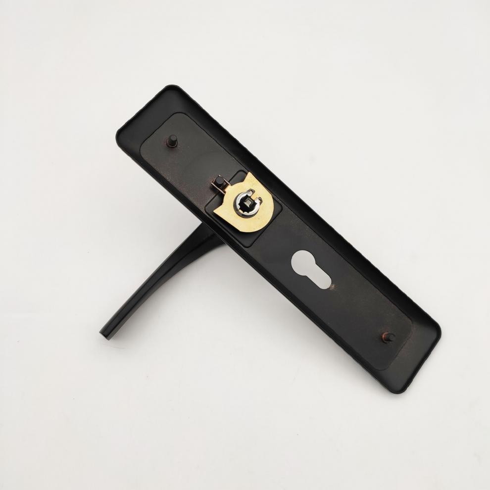 酷丰黑色室内门锁黑色木门执手锁卧室门压把锁厂家批发零售