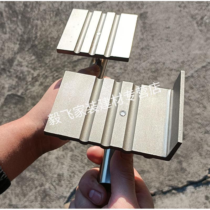 防滑条粉刷工具楼梯拉槽器 抹楼梯神器粉刷踏步角 带阳角两道条【楼梯