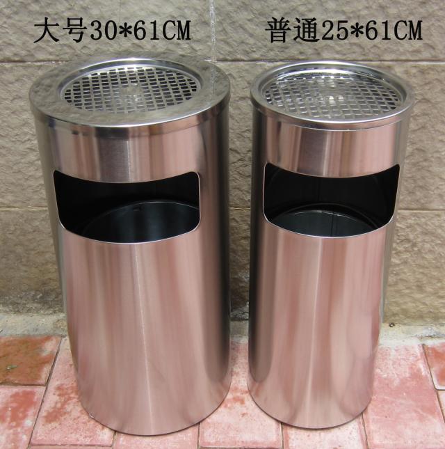 灭烟筒不锈钢垃圾桶带盖家用客厅圆形烟灰缸商用商场酒店宾馆大号灭