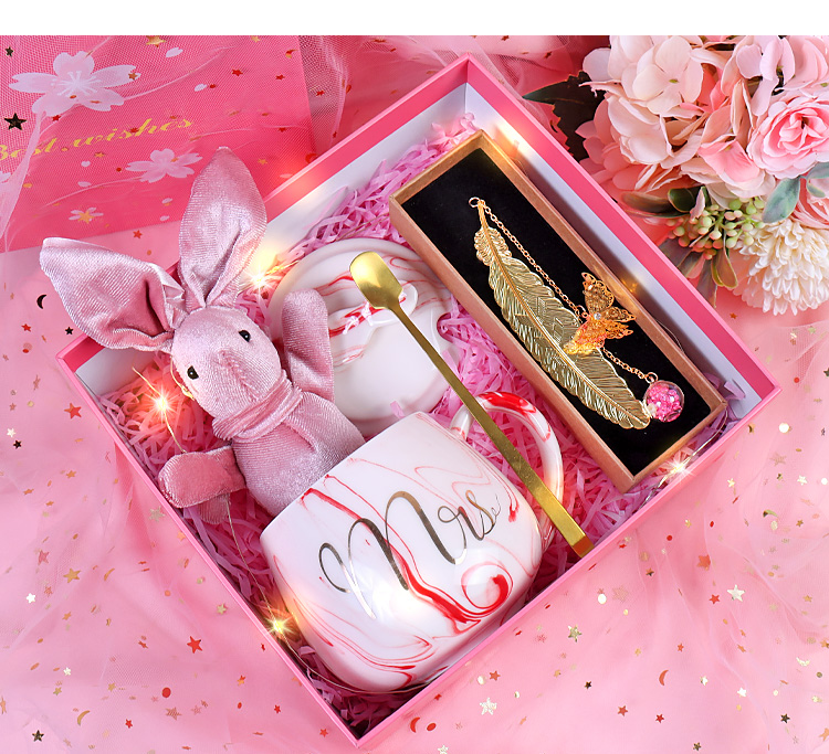 七夕情人节粉色女生创意礼品女友朋友闺蜜老婆小女孩同学特别走心感