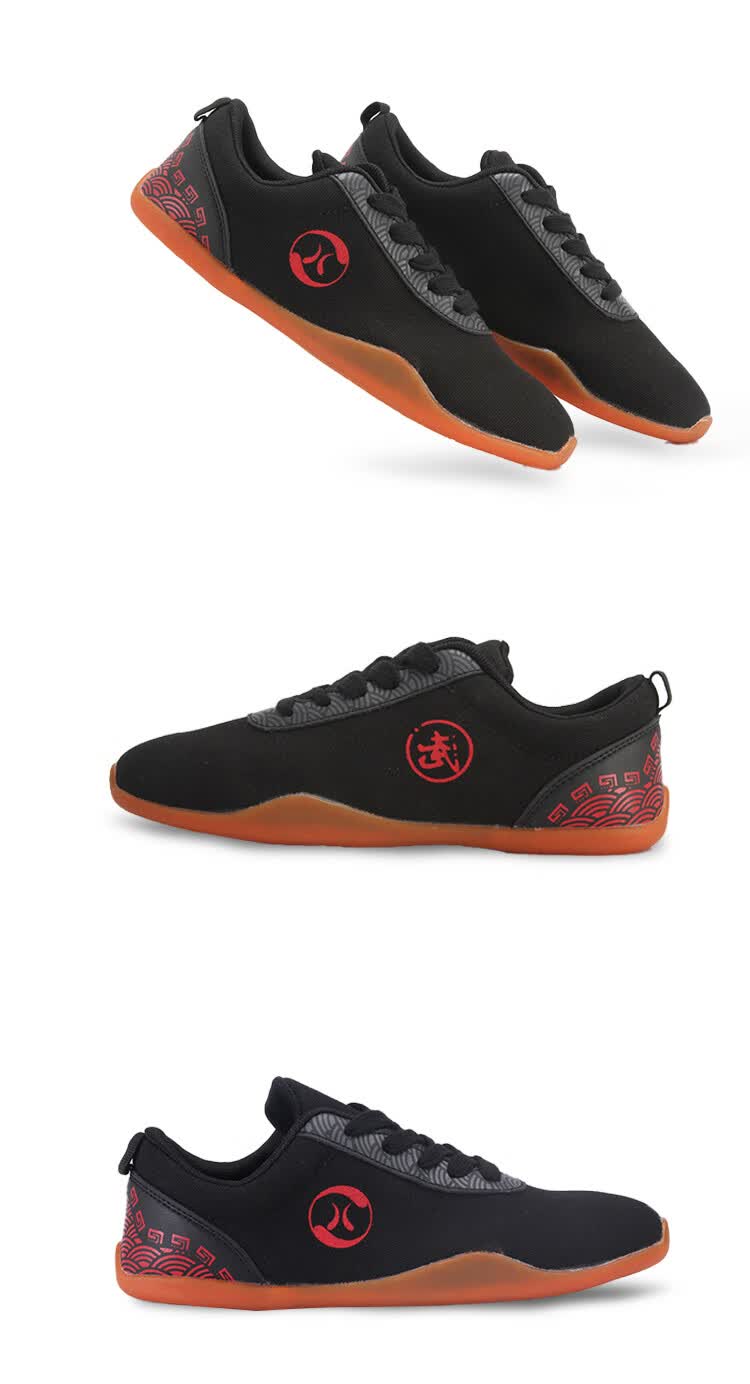 武极堂夏季太极鞋男女帆布鞋武术练功鞋牛筋底成人功夫鞋男训练鞋儿童