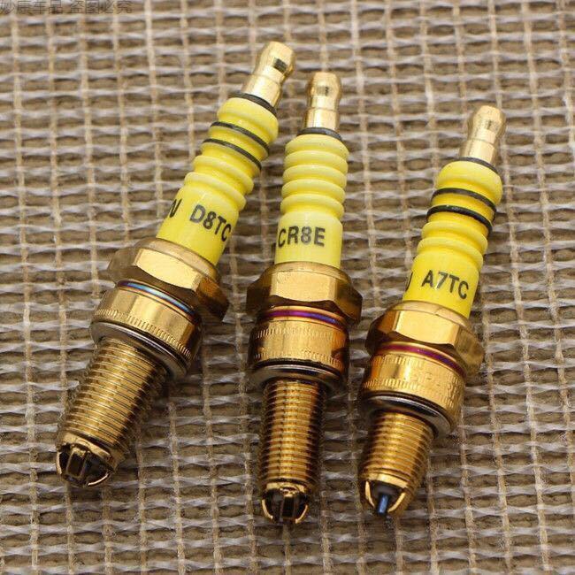 远燕 摩托车火花塞三极铱金三爪70踏板100助力110弯梁125男装车火花塞