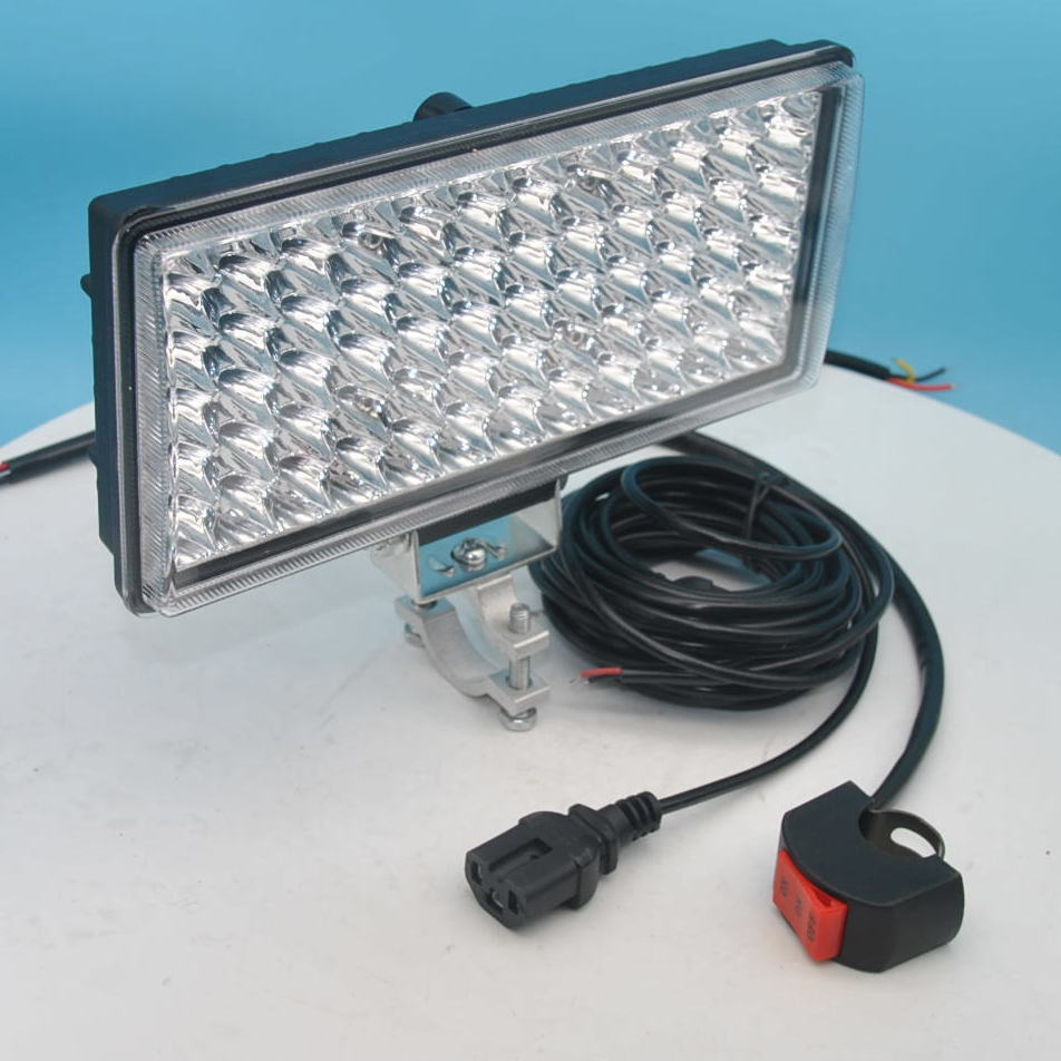 旁恩超亮灯摩托车灯led灯12v24v36伏48v60v72v85v远近光灯 黑雕72柱