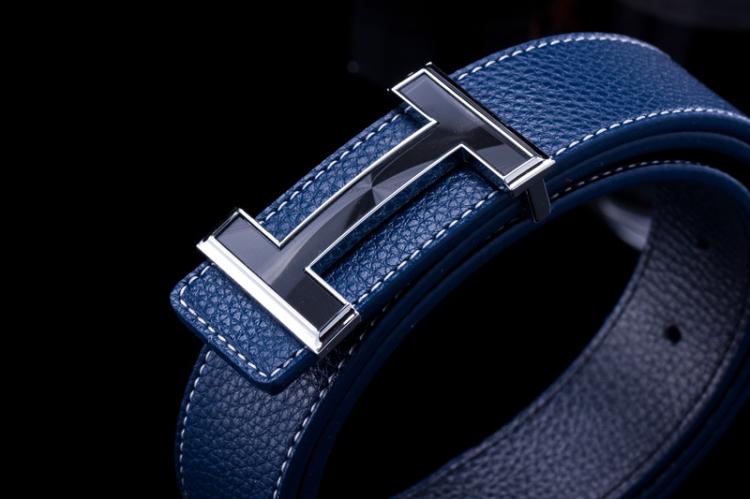 cdpx适用爱马·仕工字扣皮带男h字母腰带女韩版青年男子个性平滑扣