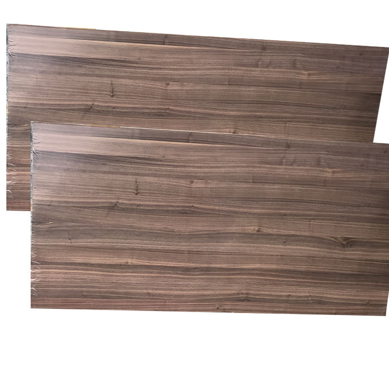 黑胡桃免漆饰面板实木皮贴面木纹涂装板酒店电视柜背景墙装饰kd板