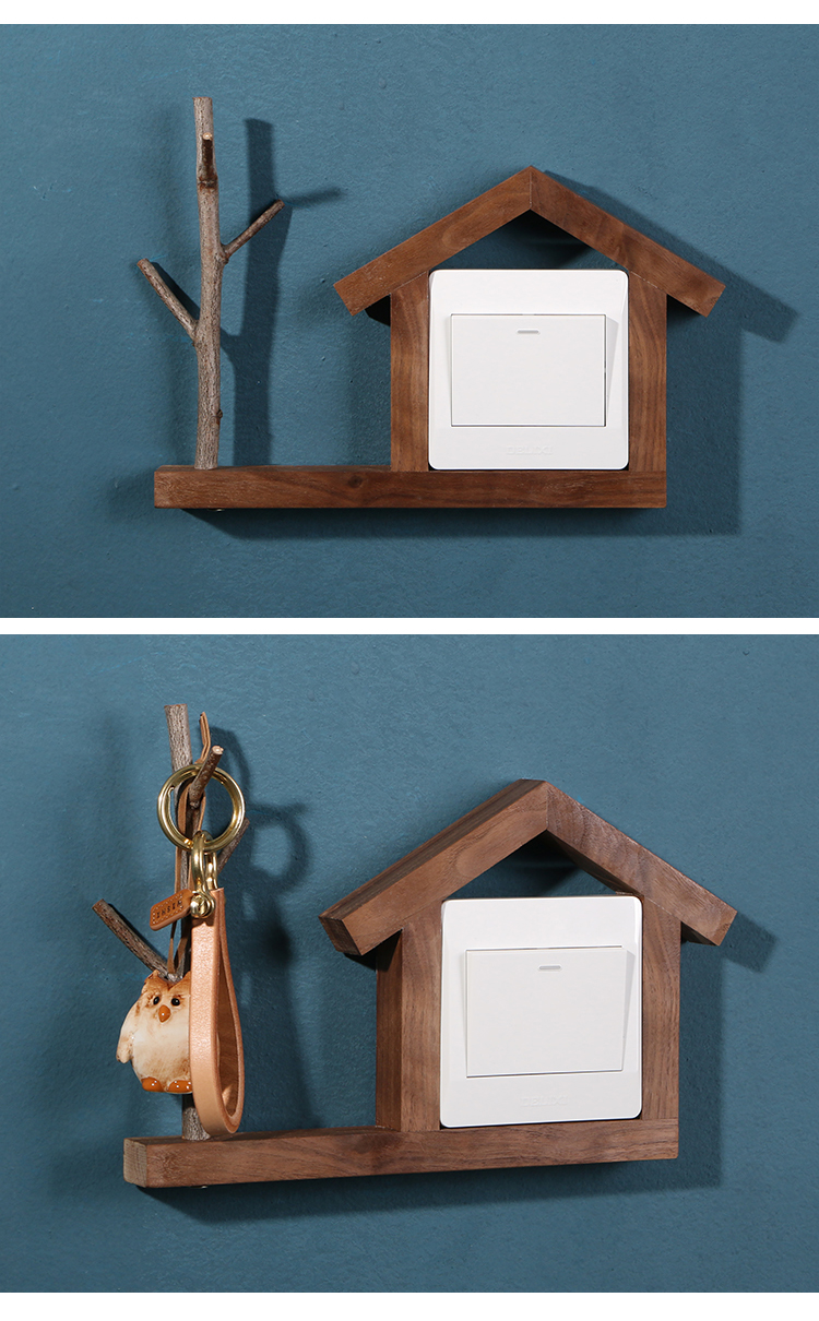 开关装饰套创意开关贴墙贴家用保护套开关套免粘插座贴灯开关装饰贴