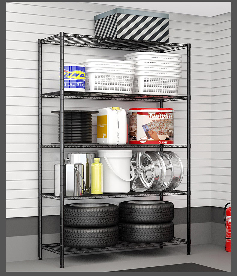 重型大置物架简易货架家用展架仓库储物架杂物整理铁架子 特粗 管径