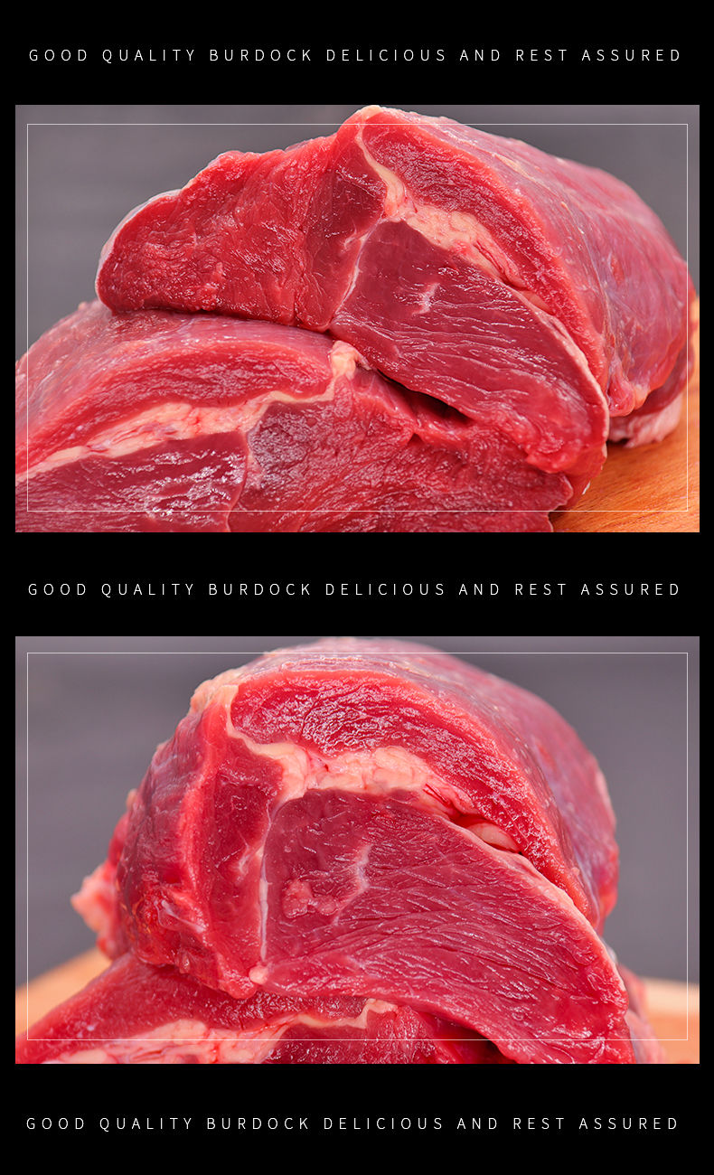 新鲜直达冷链运输5斤牛腿肉牛肉鲜冻调理批发丽鲜玫5斤实惠装