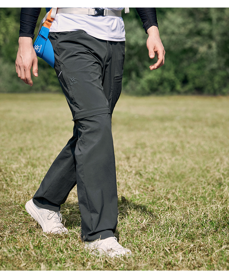凯乐石速干裤春夏户外男款旅行两节裤可拆卸短裤耐磨快干徒步登山长裤