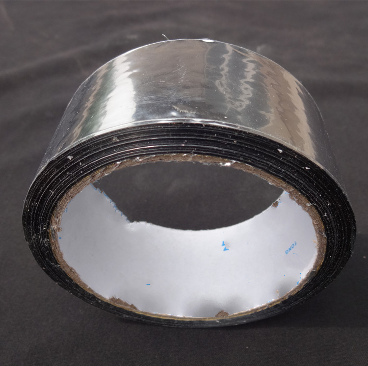 保温管胶布 隔热膜反光防晒 空调管道包扎带3卷 pap银色胶带4cm*30米