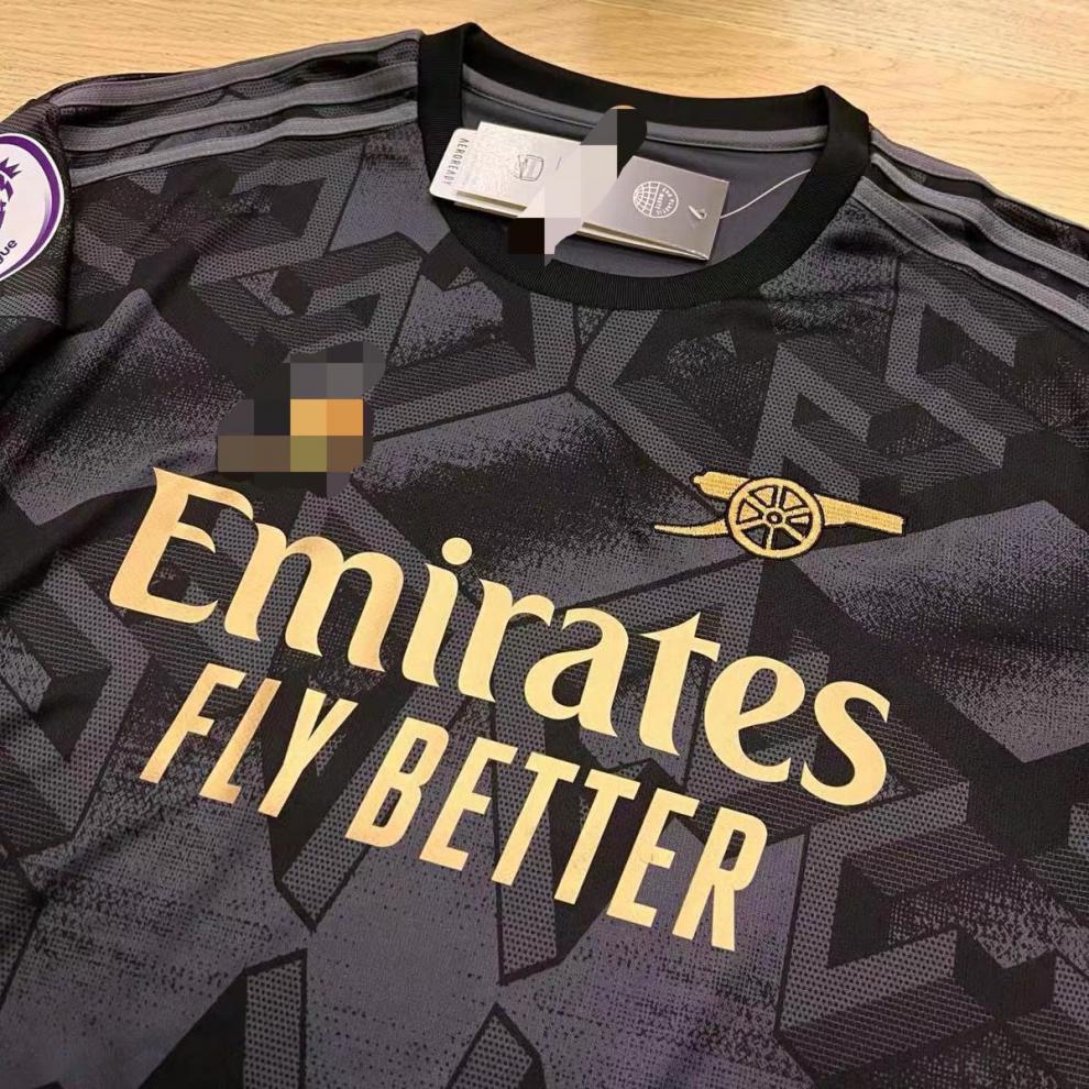 魂元ckds(顶配)2223阿森纳客场球员版球衣 黑金阿森纳球衣 厄德高