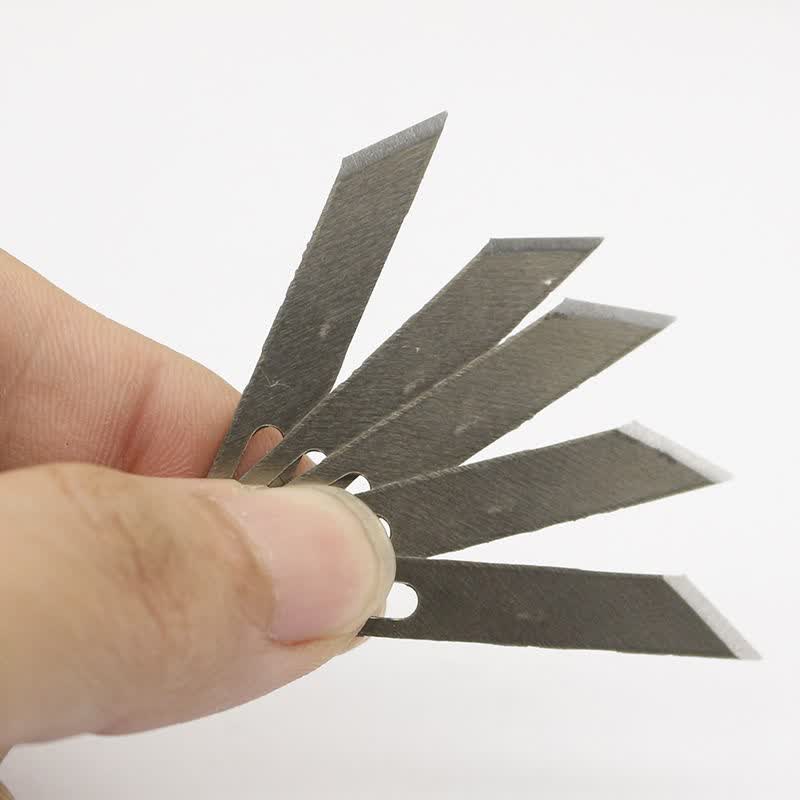 奥斯拉雕刻刀刀片25度尖头45度斜口刀片笔刀替换刀头11号16美工刀片12