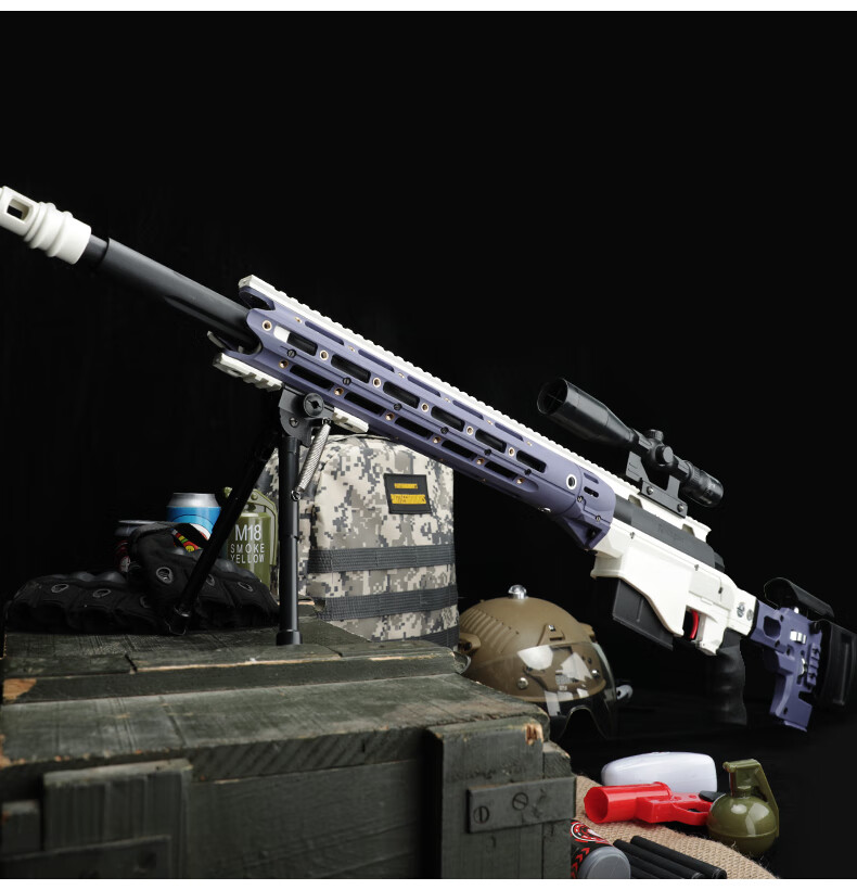 狙阻击步莫辛甘纳抛壳枪msr软弹枪awm抢大号拉栓成人儿童男孩玩具枪