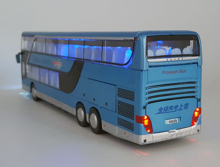 合金双层巴士模型仿真公交车玩具旅游巴士车客车合金大巴车玩具车