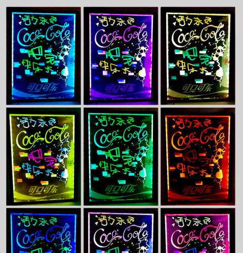 荧光屏展示店铺【9月12日发完】 可使用充电宝供电款 实木欢迎光临