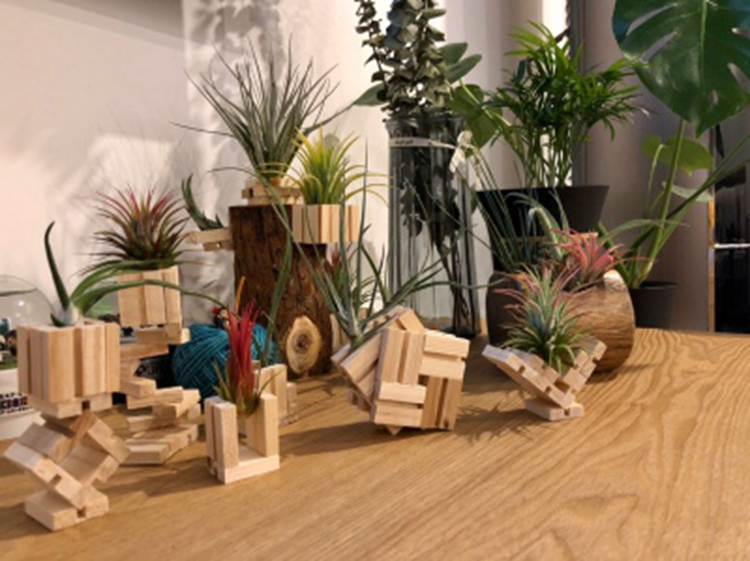 碎小木块幼儿园手工制作diy小木块教具实木积木废料边角料碎木头块